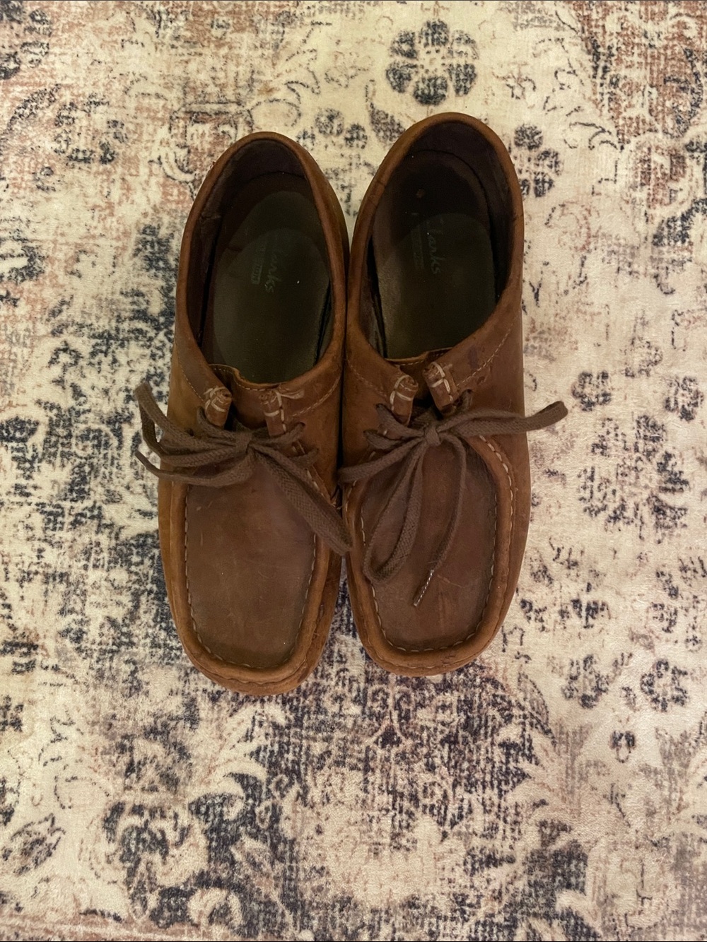 Clarks Padmora Tan Leather Lace-Up Loafers -  Women
